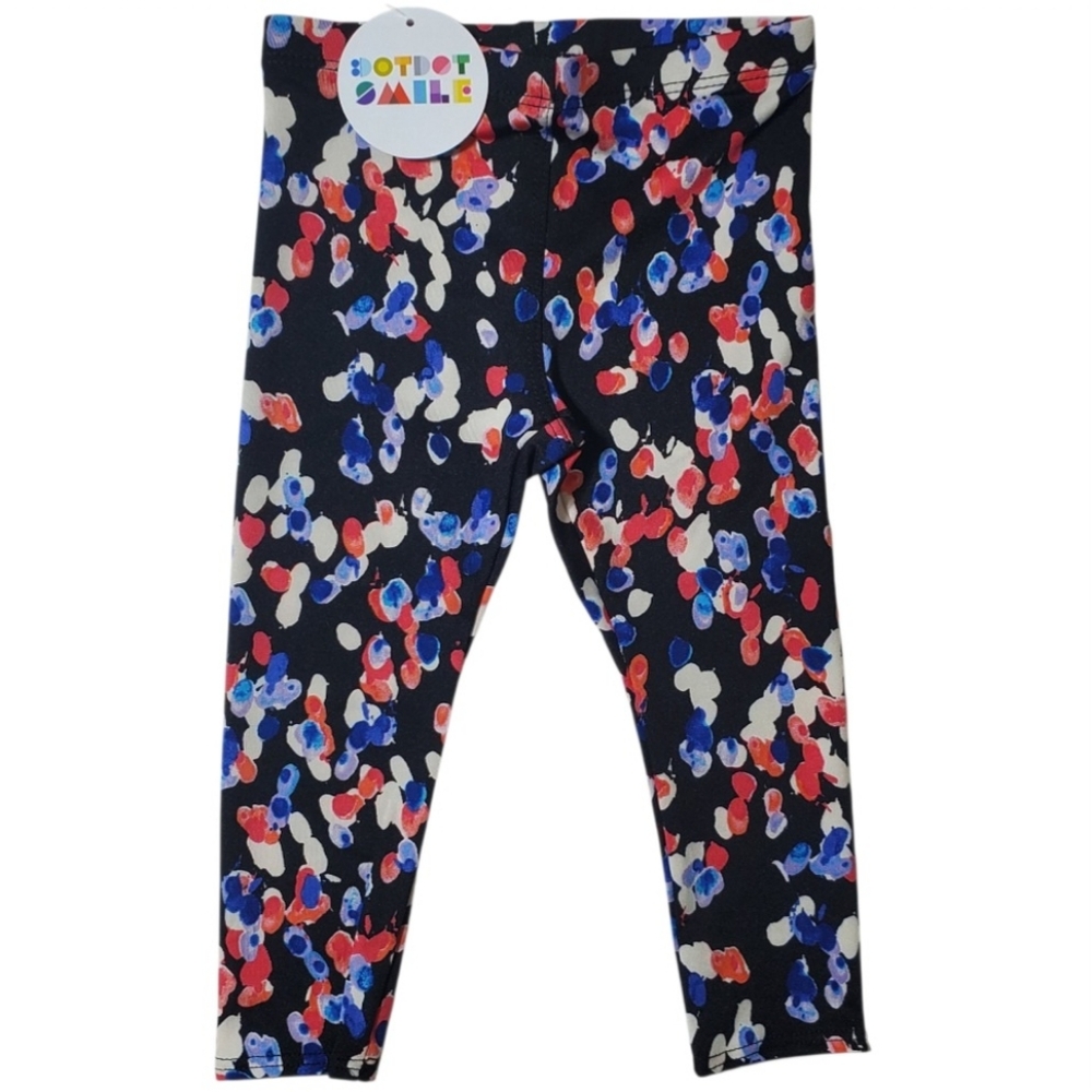 Dot Dot Smile 3pairs Kids 2T Leggings Soft Multi Colors Layering Pieces PlayTime - Picture 4 of 9